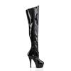 Pleaser - KISS3010 Plateau overknee Laarzen - Zwart Product image